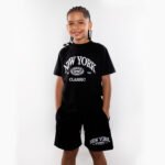 Conjunto para niño negro en tela fría 200gr referencia New York Classic de Impacto Urban.