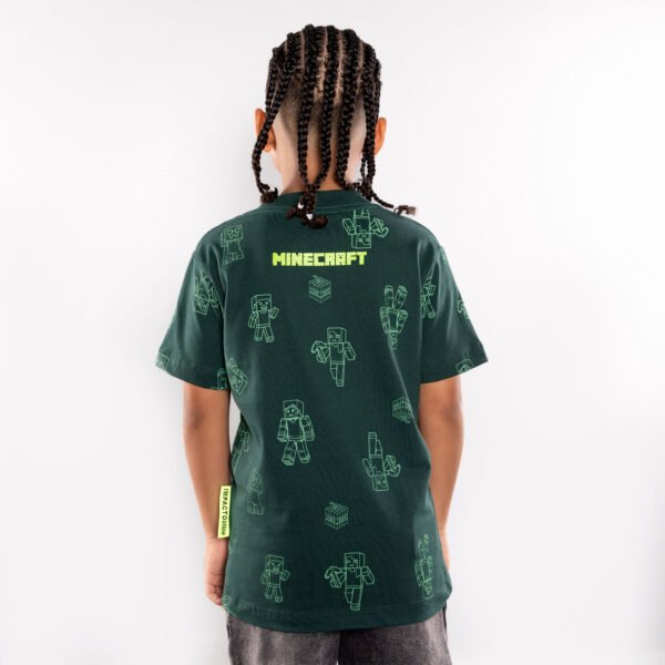 Camiseta Niño Minecraft Full Estampada - Algodón 200g