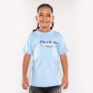 Camiseta Niño Azul Claro England - Algodón Pesado 200g