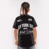 Camiseta Niño Negra Manhattan - Tela Qatar Premium