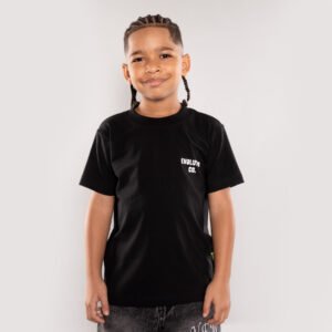Camiseta Niño Negra Evolution - Tela Fría Premium