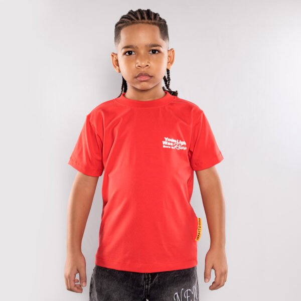 Camiseta Niño Roja Rise - Tela Fría Premium