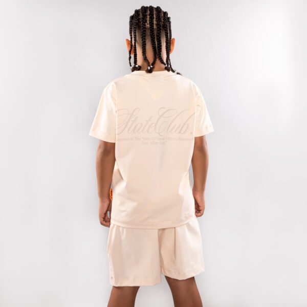 Conjunto para niño beige estampado