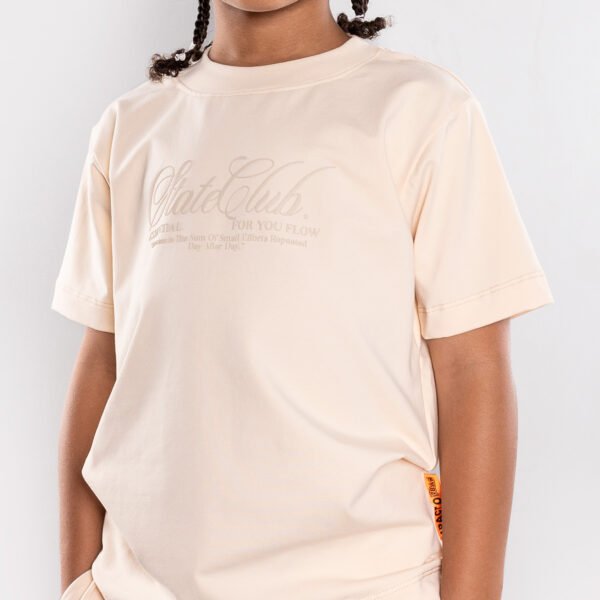 Conjunto para niño beige estampado frontal