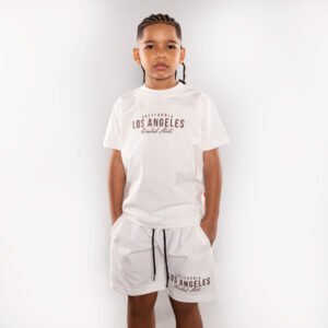 Conjunto para niño blanco en tela fría 200gr referencia California de Impacto Urban