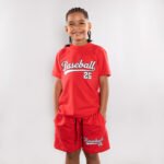 Conjunto para niño rojo en tela fría 200gr referencia Baseball 25 de Impacto Urban