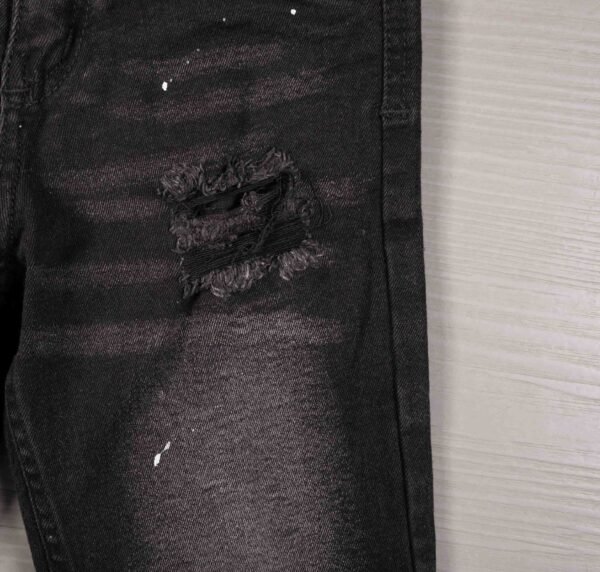 jean negro para niño con rotos