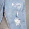 Jean Azul Claro para Niño con Rotos y Estampado – Impacto Urban