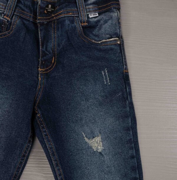 Jean Azul Oscuro para Niño con Efecto Desgastado – Impacto Urban