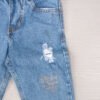 Jean Azul Claro para Niño con Rotos y Estampado Urbano – Impacto Urban