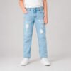 Jean Azul Claro para Niño con Rotos y Estampado – Impacto Urban