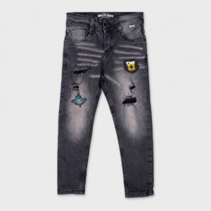 Jean gris para niño con rotos y parches Impacto Urban