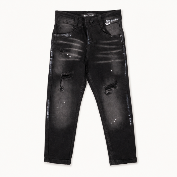 jean-negro-para-nino-impacto-urban-frontal Jean negro para niño Impacto Urban vista frontal