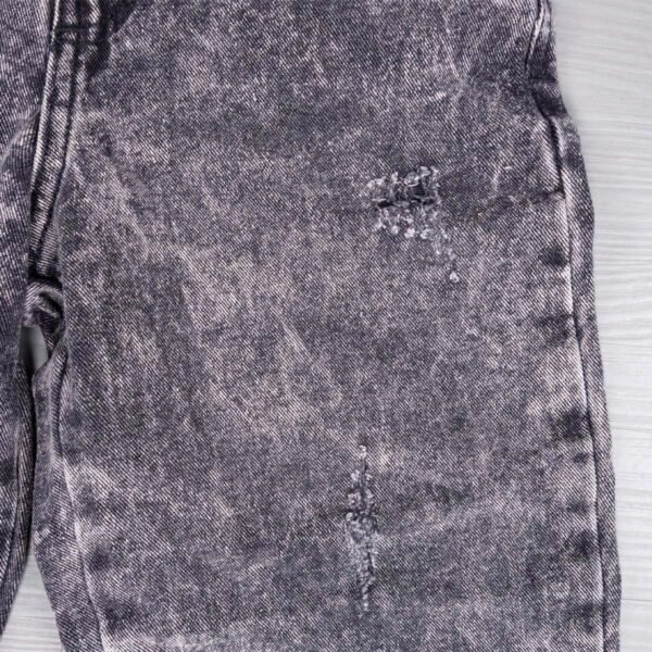 jeans baggy gris claro niño, detalles