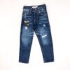 Jeans-denim-urbano-nino-azul-oscuro-1 jeans azul oscuro con parches y rotos para niño en Impacto Urban