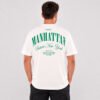 camiseta-blanco-hueso-estampado-manhattan-espalda Camiseta Clásica para Hombre Blanco Hueso Manhattan – Impacto Urban