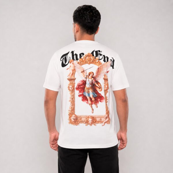 Camiseta estampada para hombre The End vista posterior