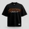 camiseta oversize con pedrería para hombre
