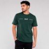 camiseta-the-fall-hombre-verde-botella Camiseta estampada para hombre The Fall en vista frontal