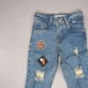jeans azul verdoso con parches para niño, en Impacto urban
