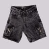 Bermuda cargo gris oscuro para niño estilo streetwear