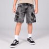 bermuda-gris-oscuro-nino-kids Bermuda cargo gris claro para niño con bolsillos y cierres