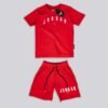 conjunto-jordan-camiseta-pantaloneta-rojo-nino-kids Conjunto para niño en tela Qatar color rojo con camiseta y pantaloneta